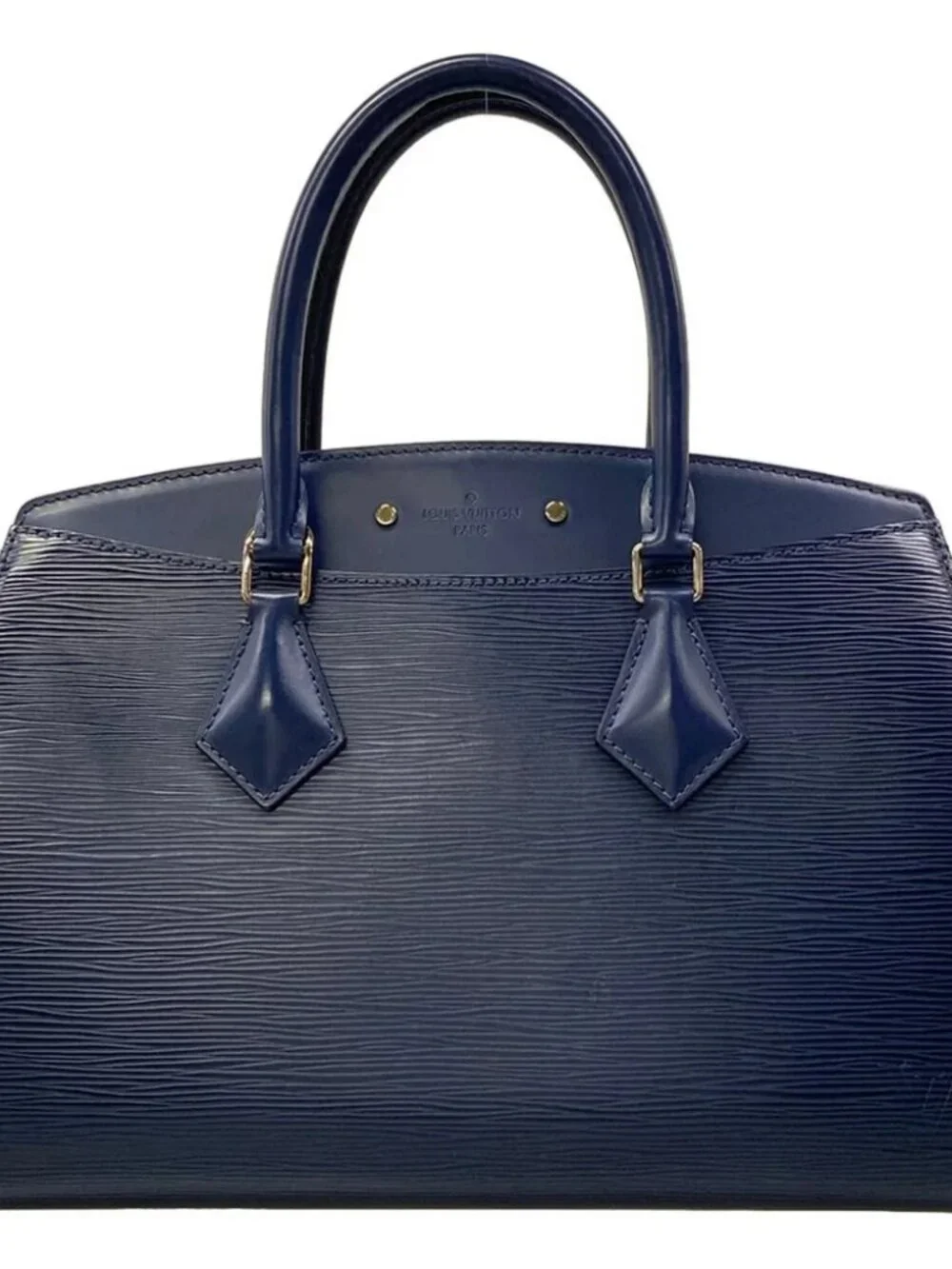 LOUIS VUITTON Soufflot MM M94375 Indigo Blue Epi AA2146 Handbag